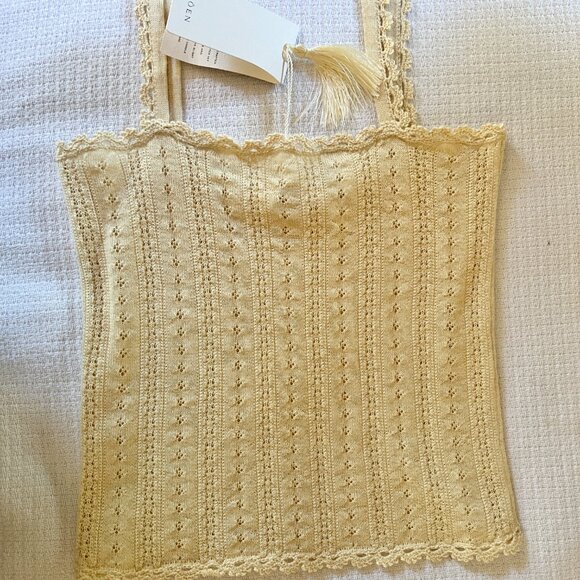 NWT DOEN Merise Tank Buttercream XS - Picture 6 of 6